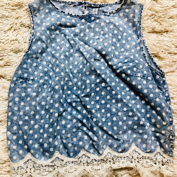 open back polka dot top - Picture 1 of 1